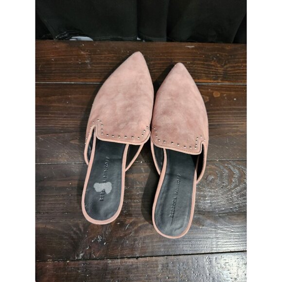 Rebecca Minkoff Chamille Pink/Mauve Studded Suede Mule/Sz. 9.5M, NWOB - Picture 9 of 9